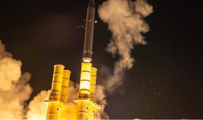 The Arrow 3 air defense system, used for the first time on November 9, 2023, to intercept a missile fired at Eilat by Iran-backed Houthis in Yemen.