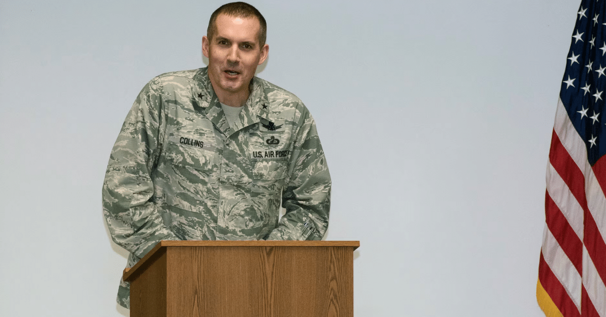 Heath Collins when he was named the PEO for Fighters and Bombers Directorate