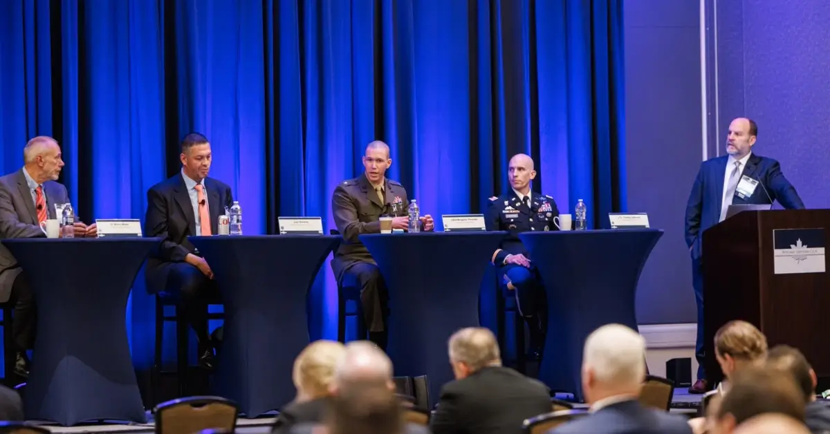 Lt. Col. Benjamin Pimentel at the 10th Annual R&D Summit