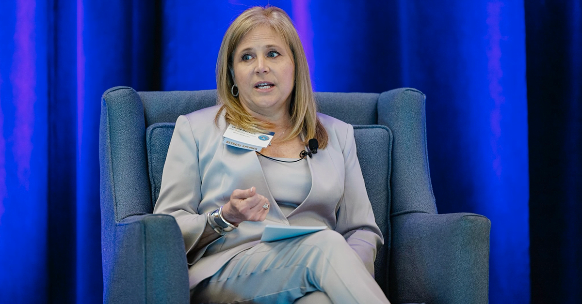 DoD’s Principal Deputy CIO Leslie Beavers in the opening keynote fireside chat at the 5th Annual CIO Summit