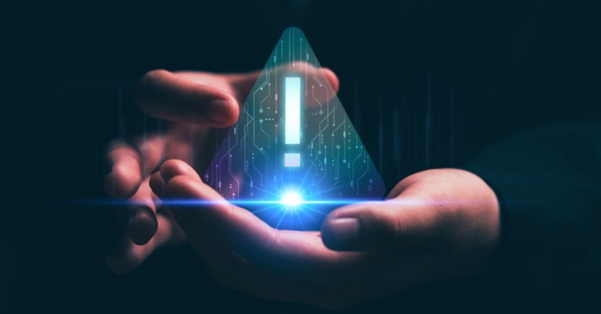 Businessman protect digital data asset and online transaction from dangerous and incorrect data connection