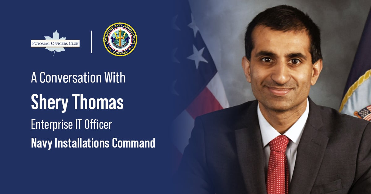 Shery Thomas. The Navy Installations Command enterprise IT officer sat with Potomac Officers Club for an interview.